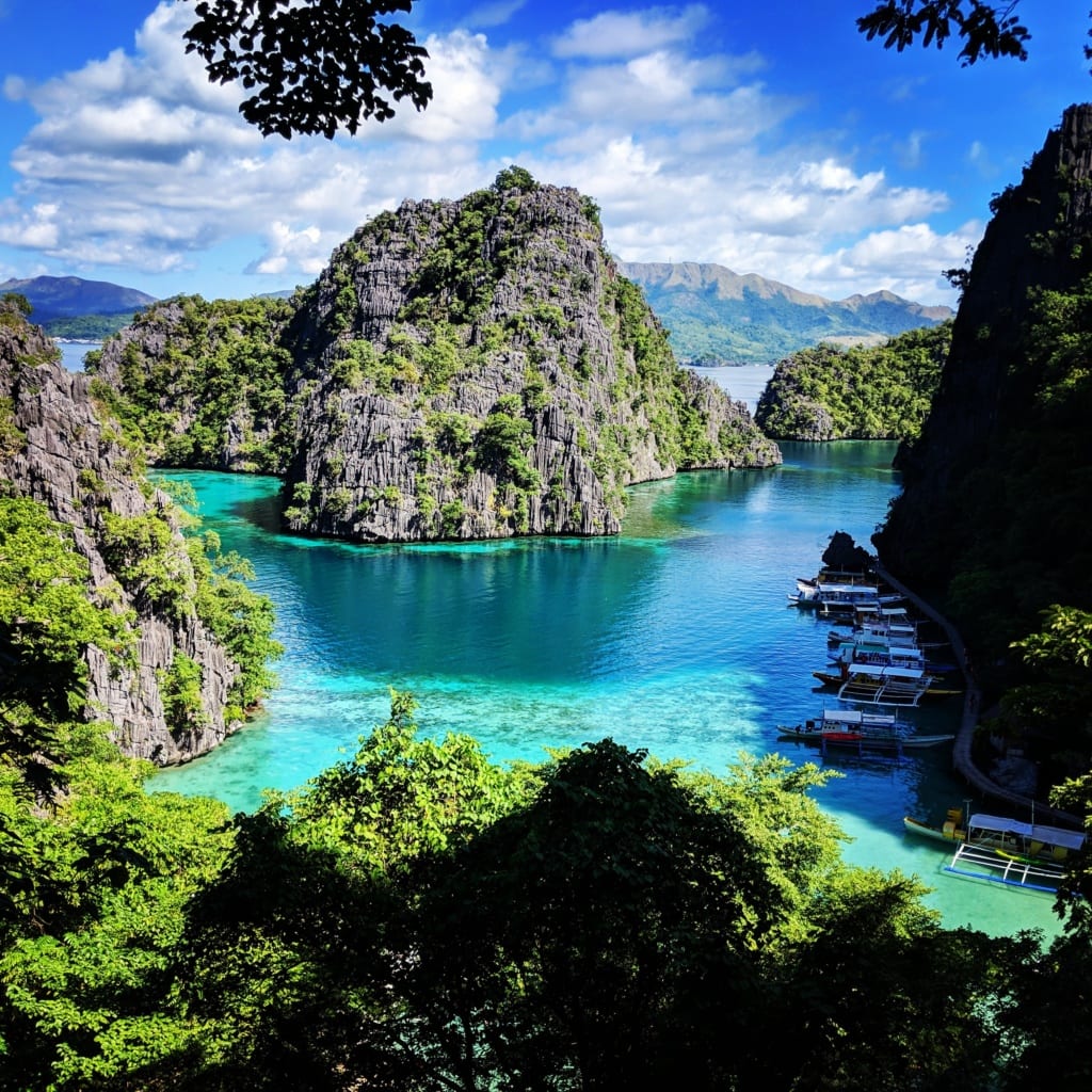 Felseninsel in Palawan Philippinen
