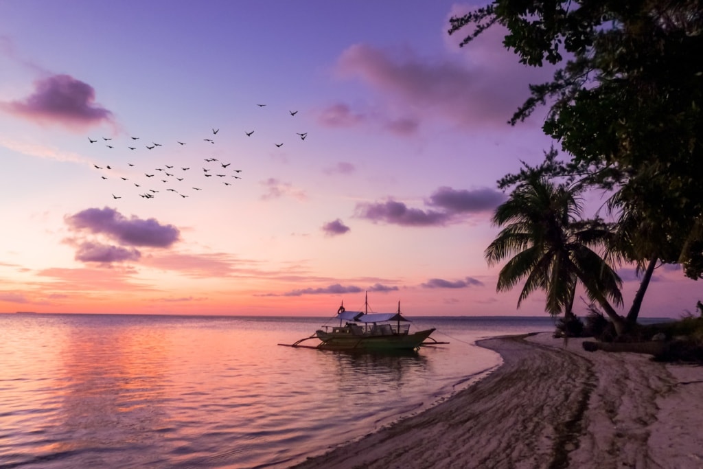 Strand bei Sonnenuntergang