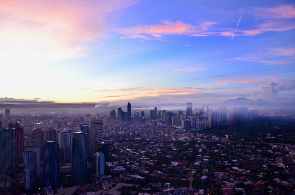 Aussicht auf Manila Philippinen