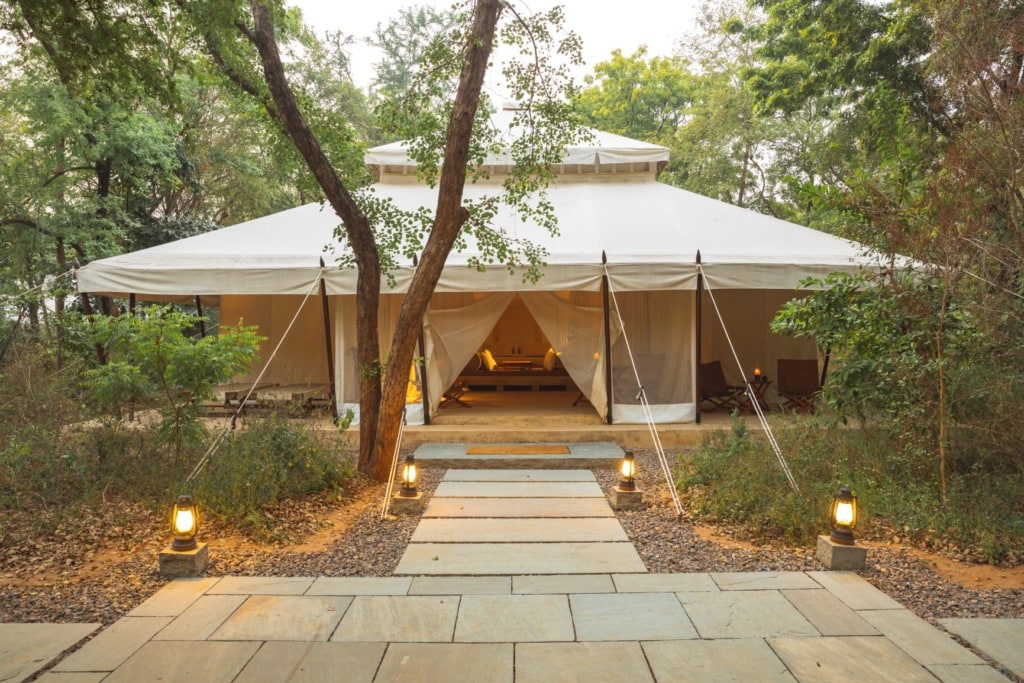 Zelt im Aman-i-Khas, Indien