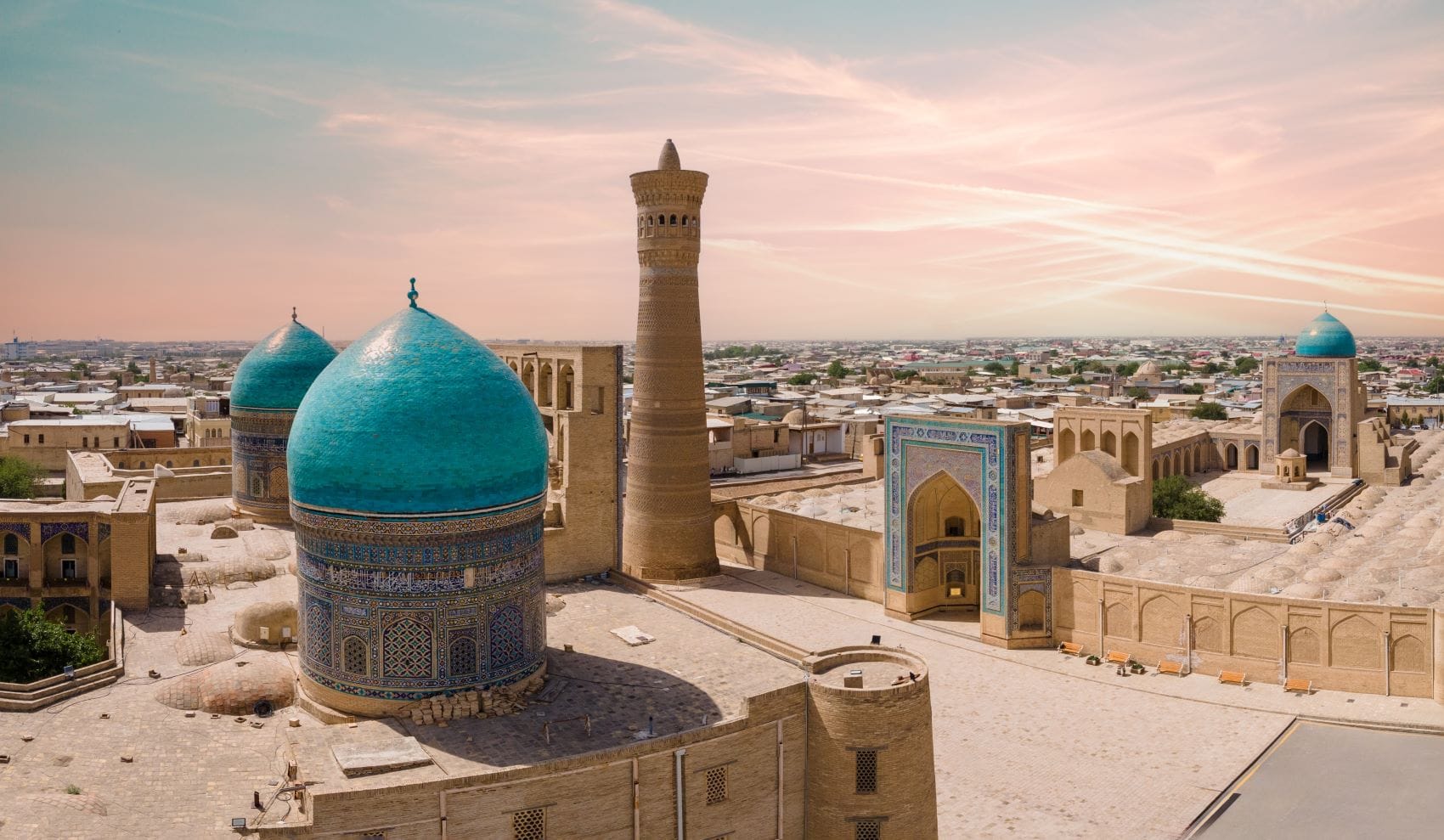 Panoramablick über Buchara, Usbekistan 