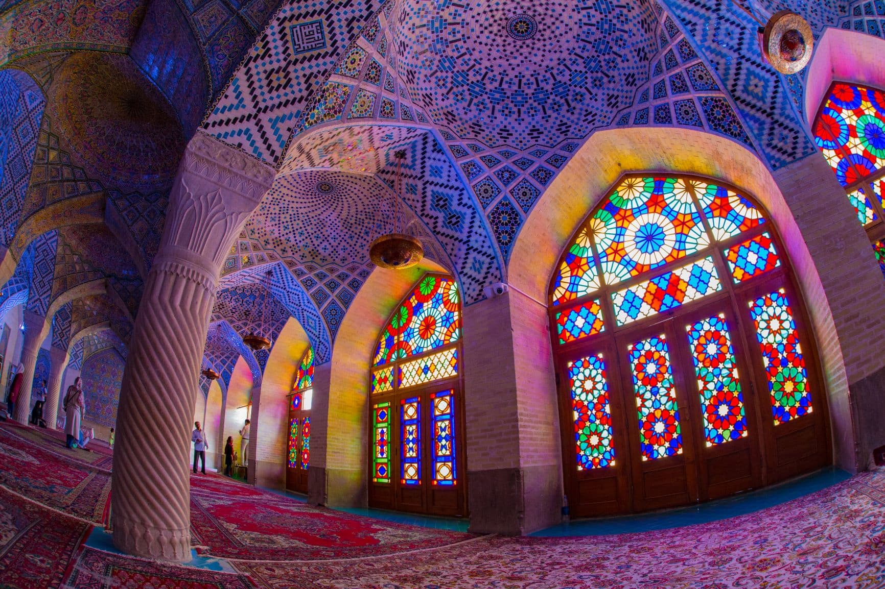 Nasir al-Mulk Mosque in Shiraz, Iran