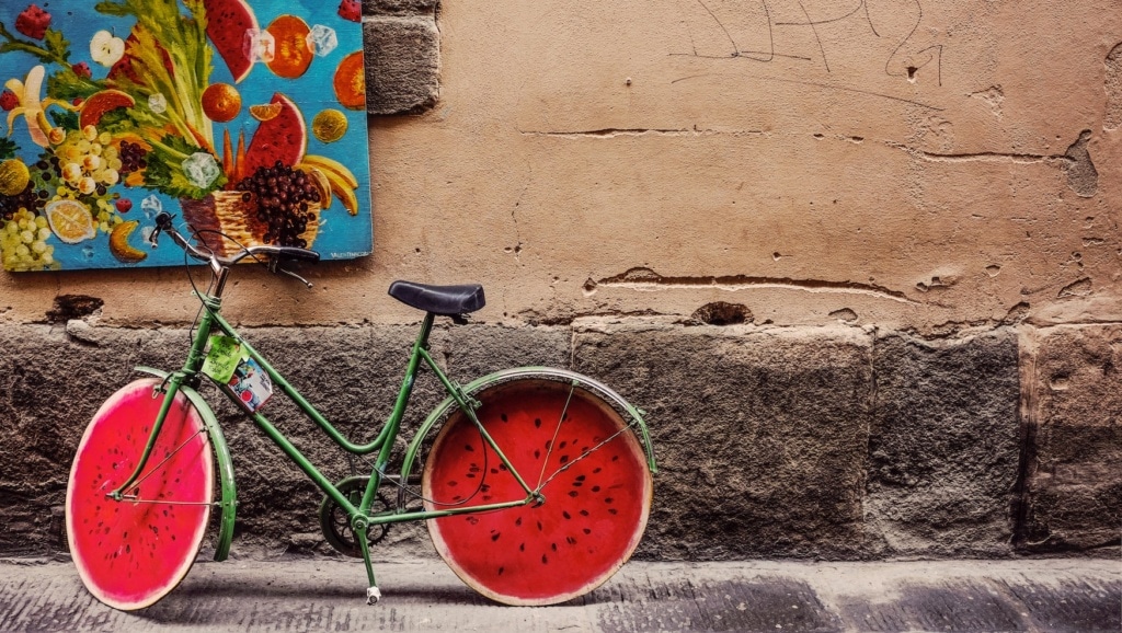 Mit dem Fahrrad entlang des Giro di Laguna