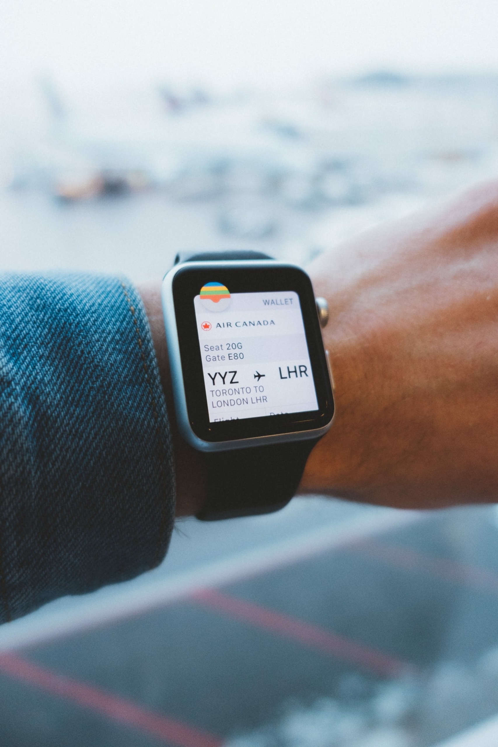 Boarding pass, Apple, Watch, Reise