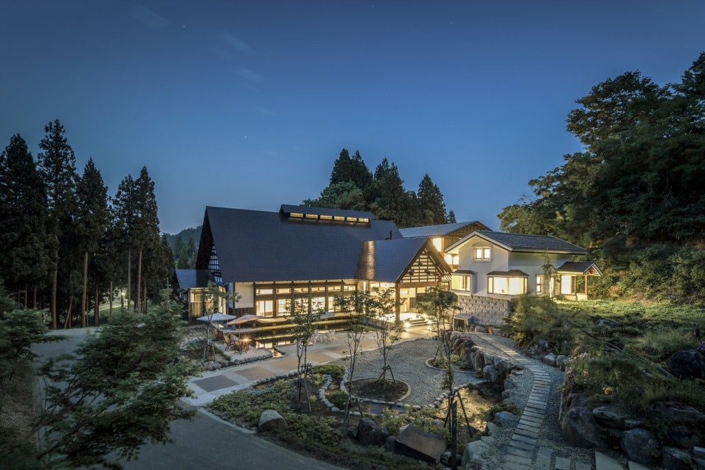 Im Satoyama Jujo in den Japanischen Alpen darf geschlemmt und entspannt werden.