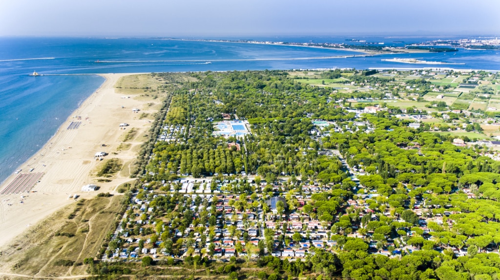 Vogelperspektive auf Marina di Venezia