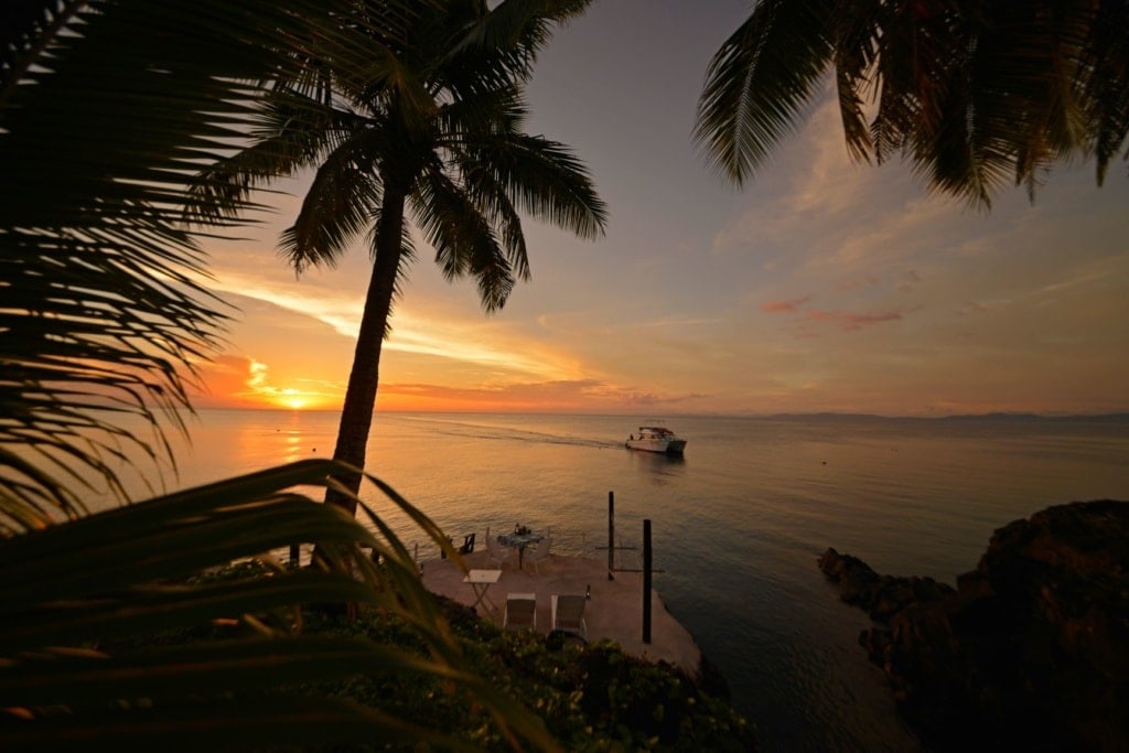 Blick aufs Meer vom Paradise Taveuni Resort aus