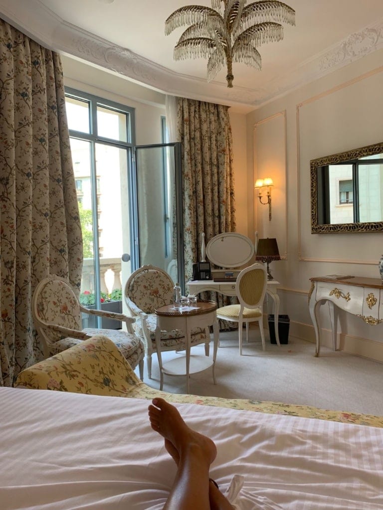 Blick in ein Zimmer des El Palace in Barcelona