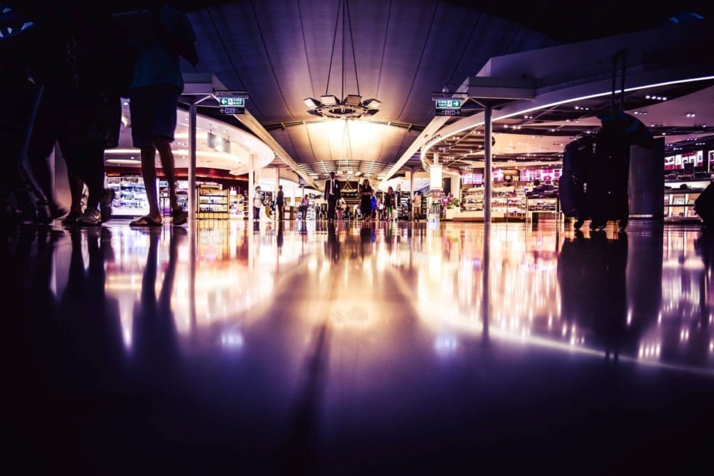 Impression aus dem Flughafen-Terminal in Taiwan