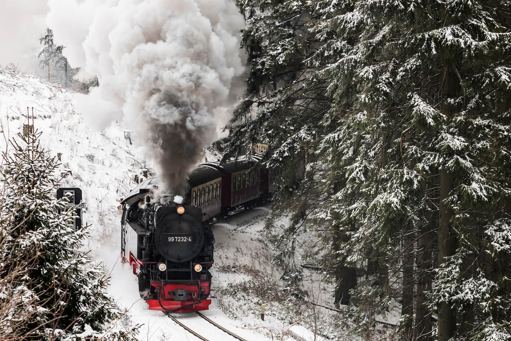 Harzer Schmalspurbahn im Winterwunderland