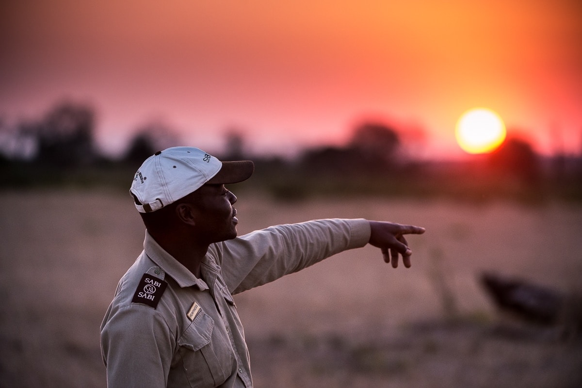 Safari-Guide in Sabi Sabi, Südafrika
