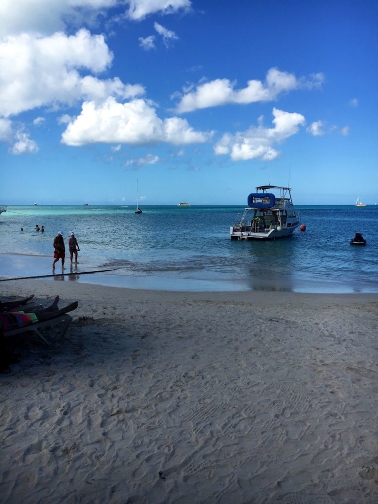 Strand am Sandals Resort auf Antigua