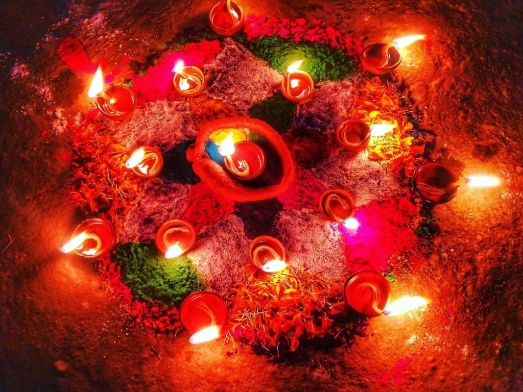 Tihar Festival Nepal Lights