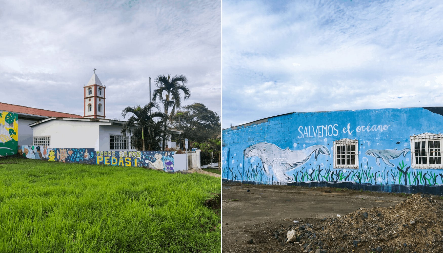 Bunte Hauswände in Pedasí, Panama