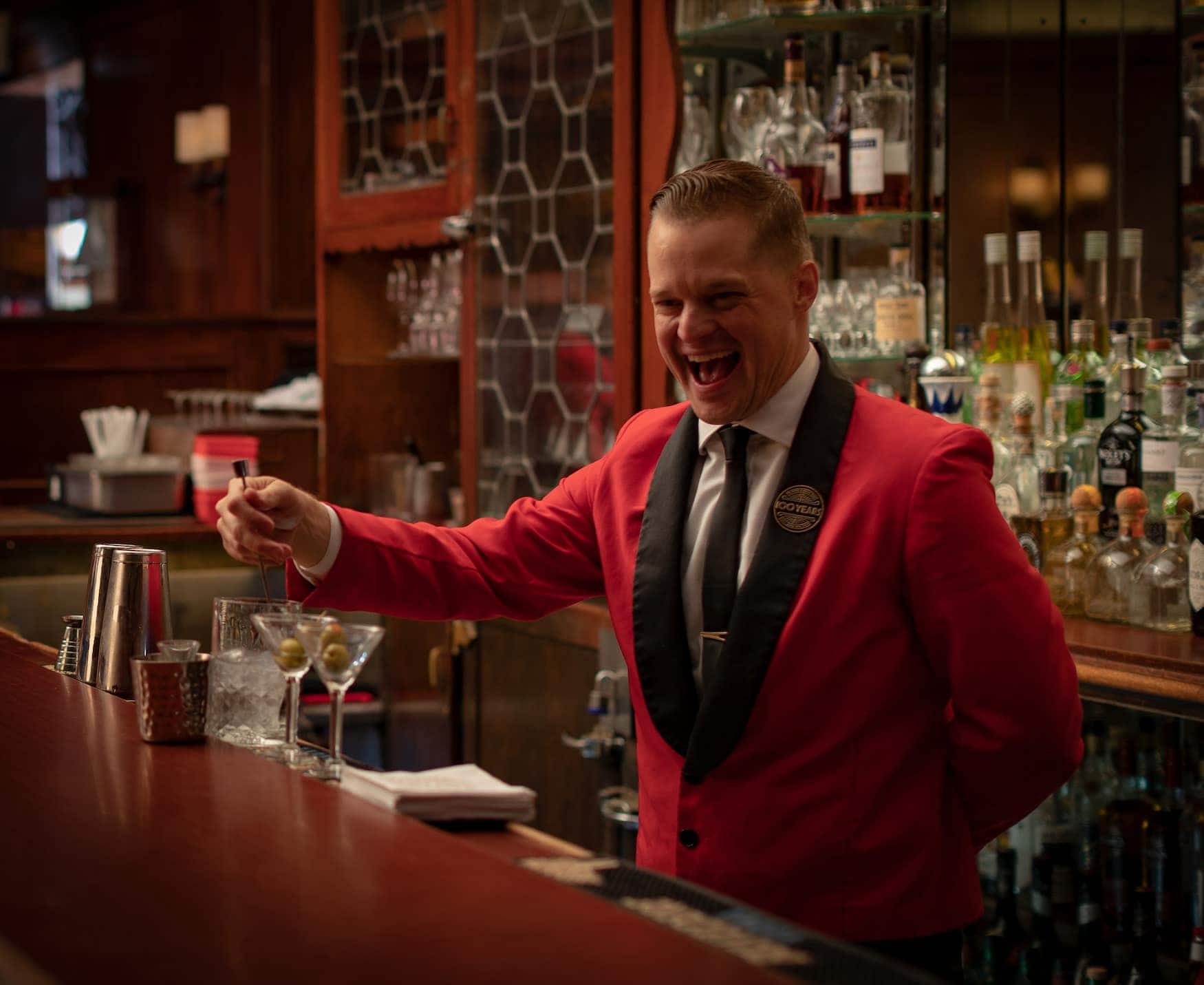 Musso and Frank Bartender Photo
