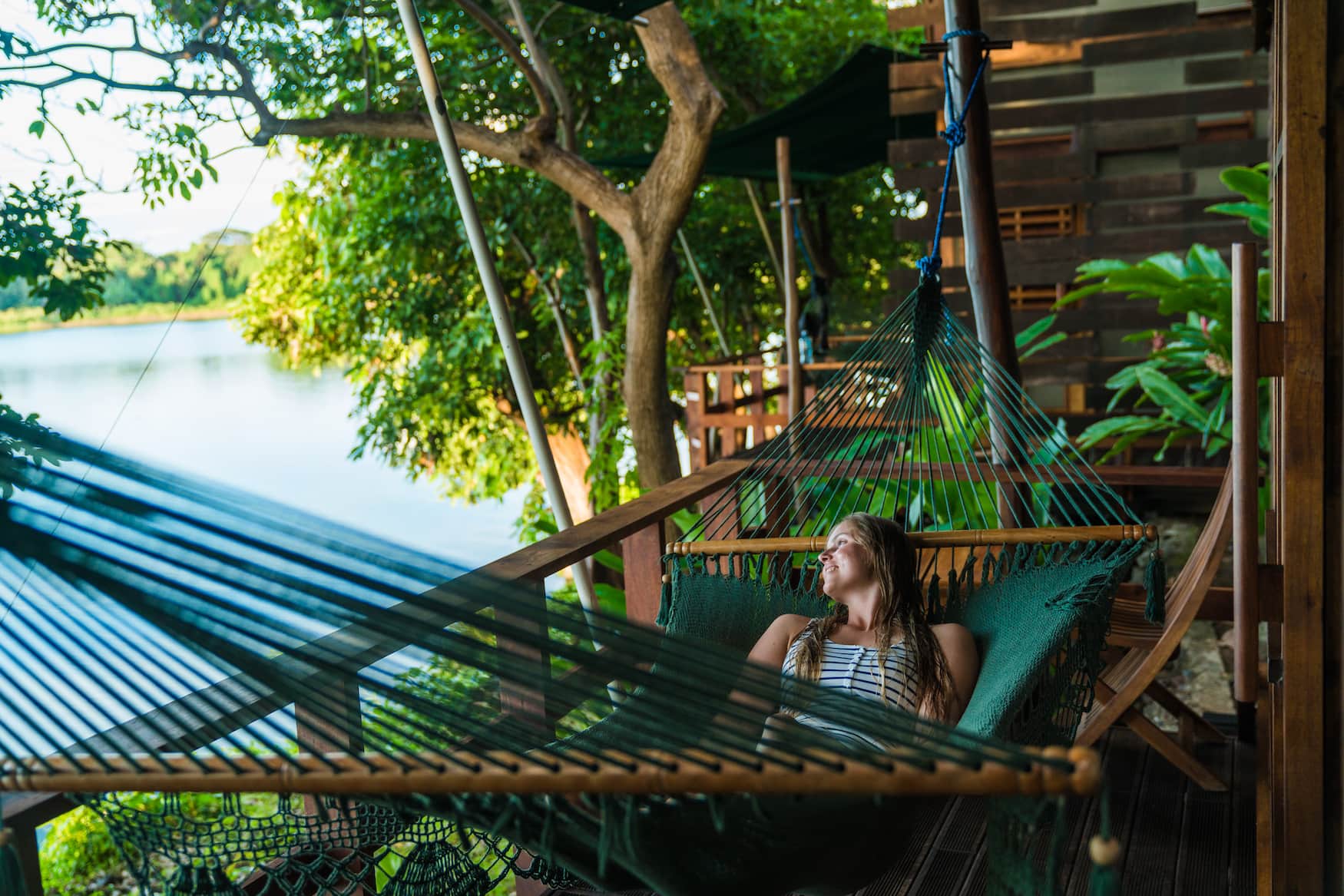 Hängematte im Jicaro Island Hotel in Nicaragua