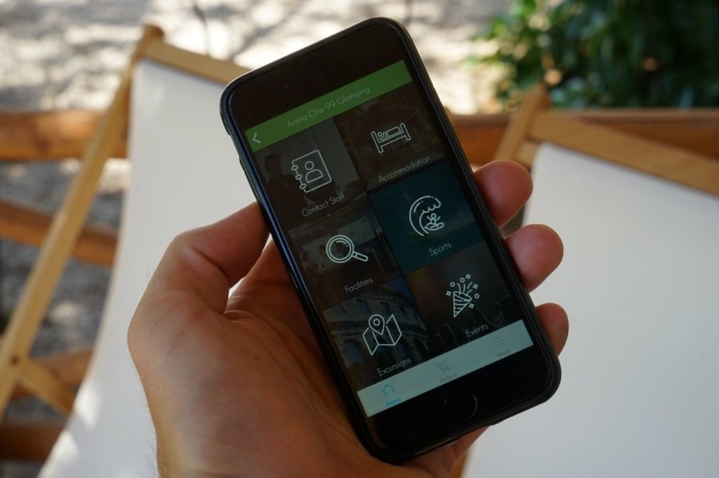 Handy-App des One 99 Glamping