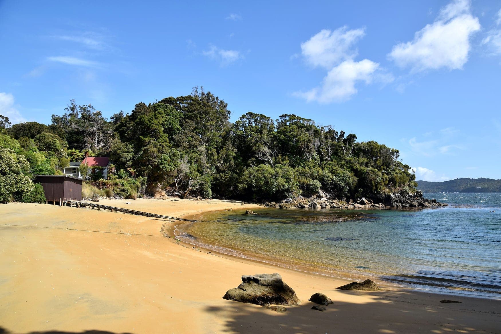 Ulva Island in Neuseeland