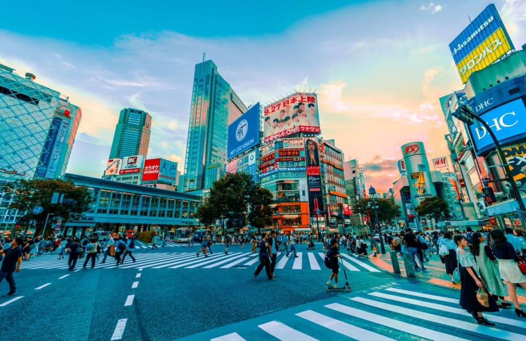 Shibuya-Kreuzung in Tokio
