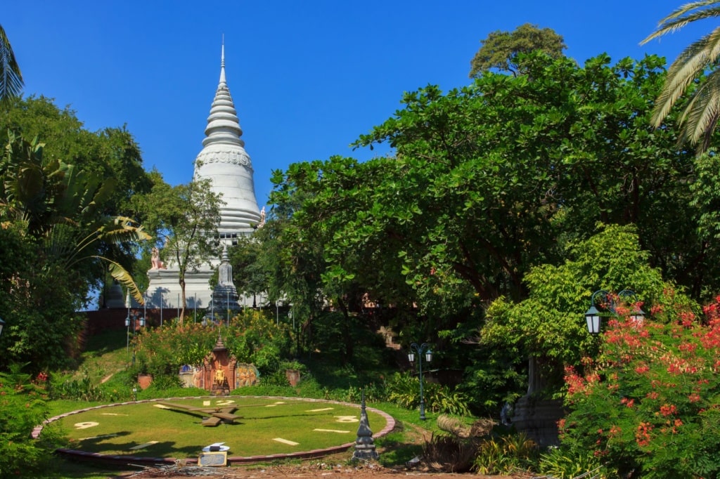 Tempelberg Stupa Wat Phnom Kambodscha