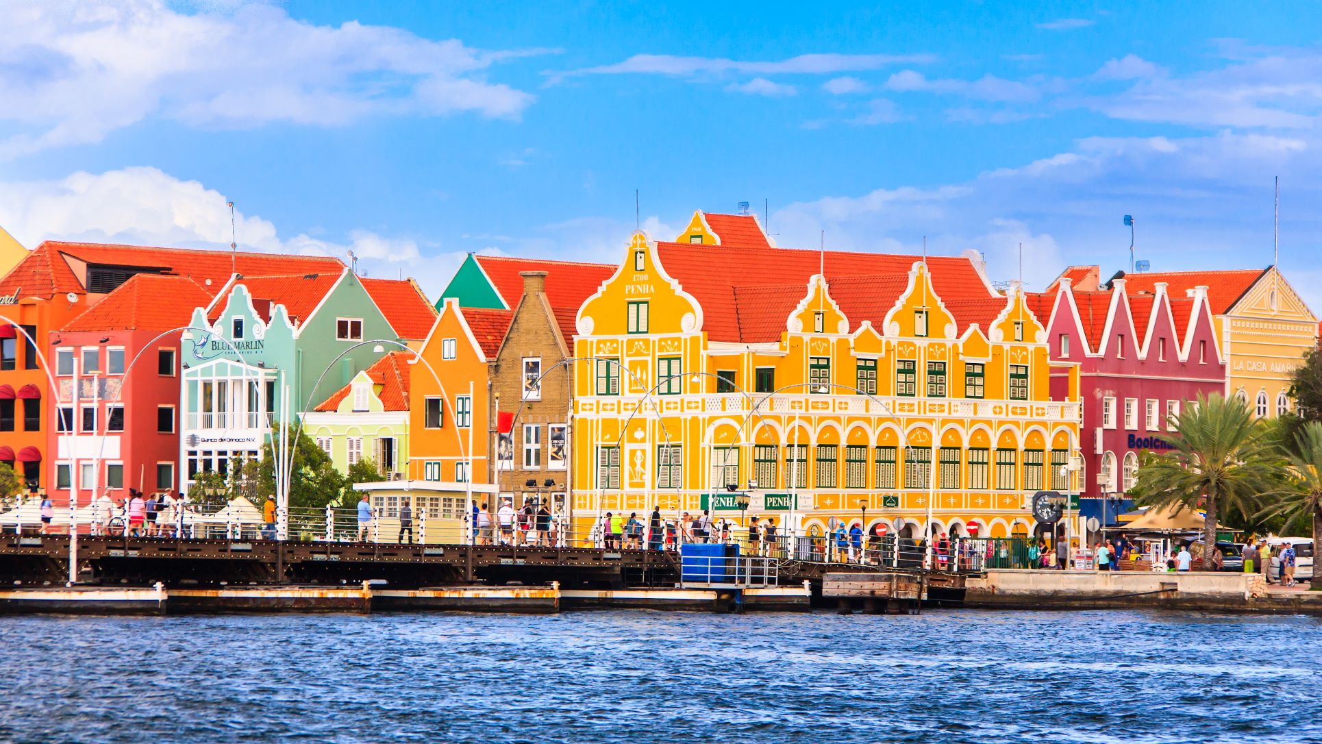 Handelskade in Willemstad, Curacao