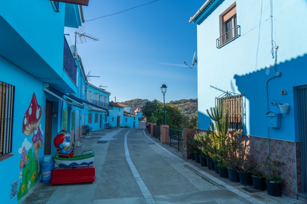 Schlumpfdorf Juzcar in Andalusien