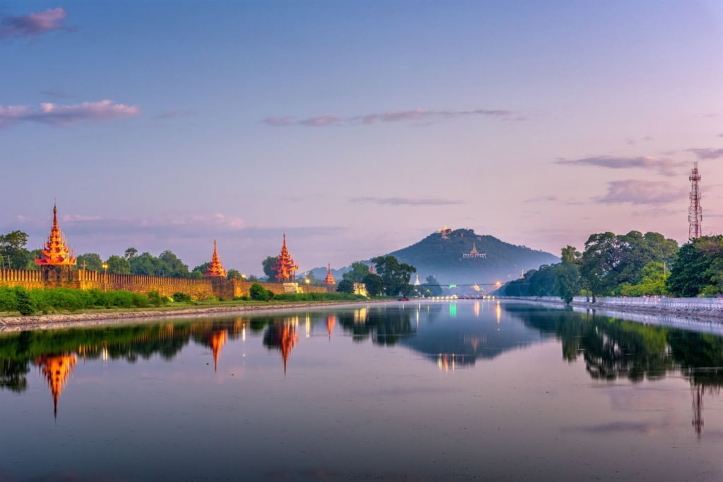 Mandalay Hill und Palast