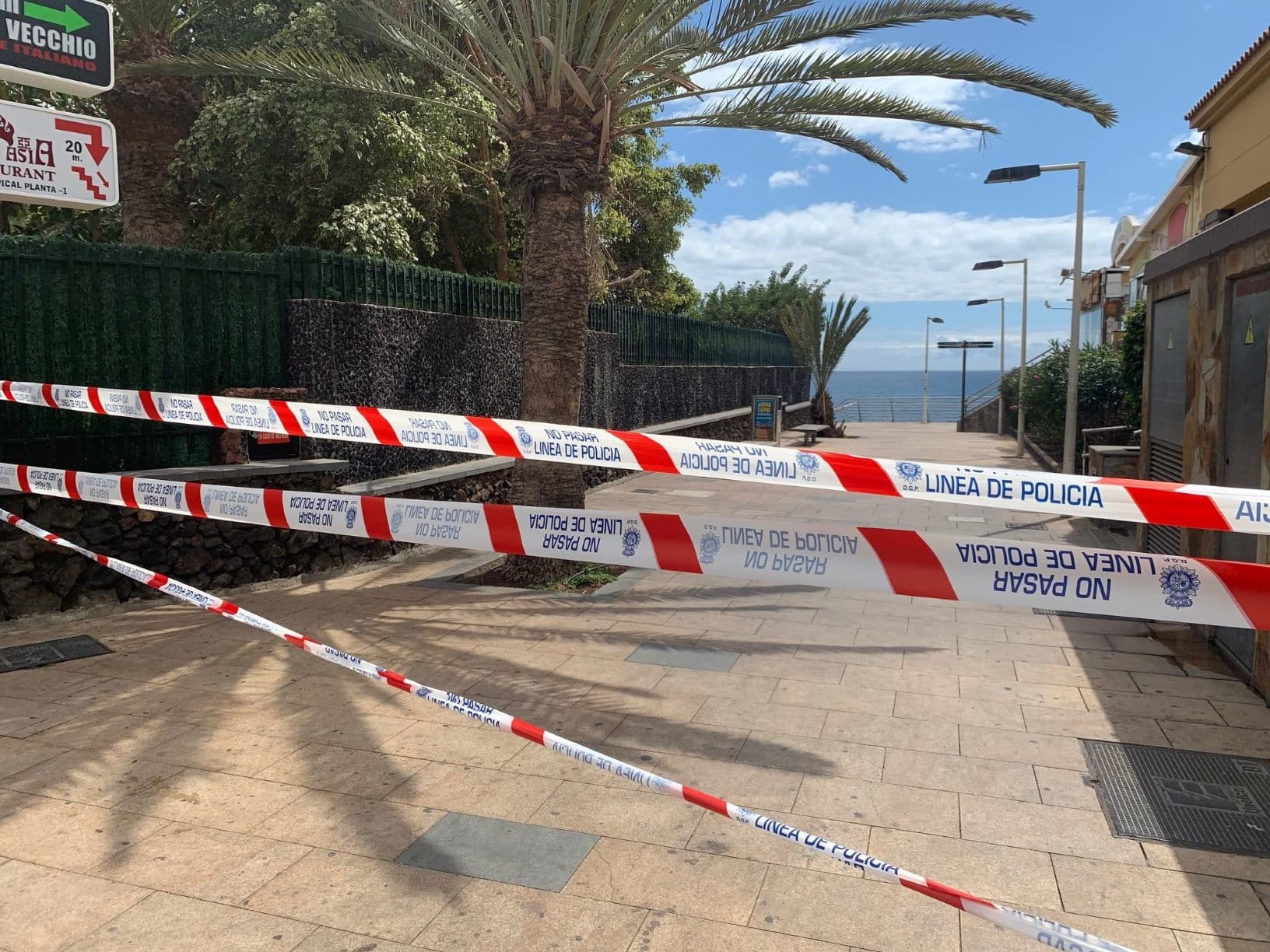 Polizei-Absperrband auf Gran Canaria