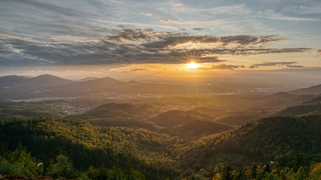 Blick auf Panorama des Schwarzwalds