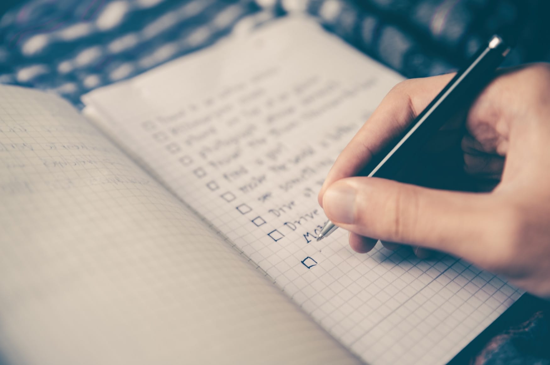 Checkliste schreiben