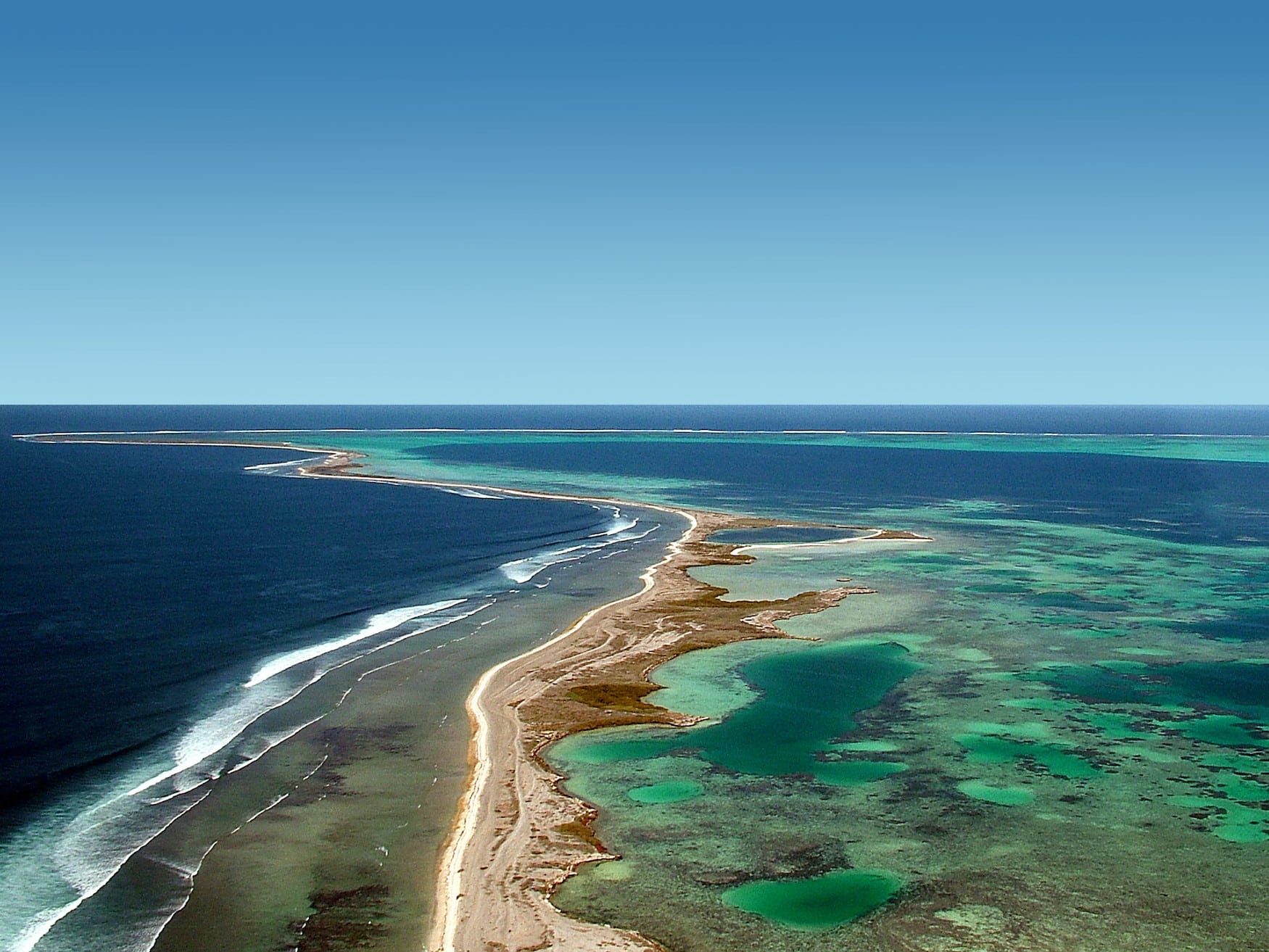 Blick auf die Abrolhos Islands im Indischen Ozean