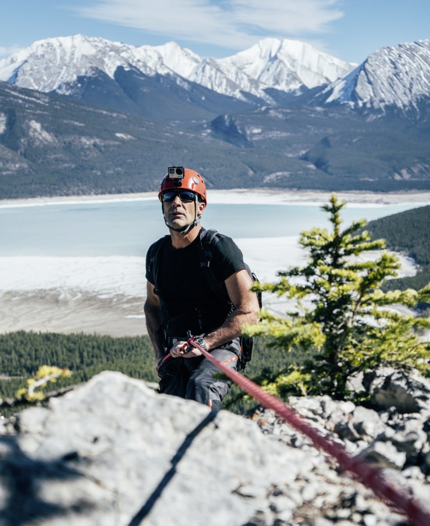 Mike Horn beim Bergsteigen