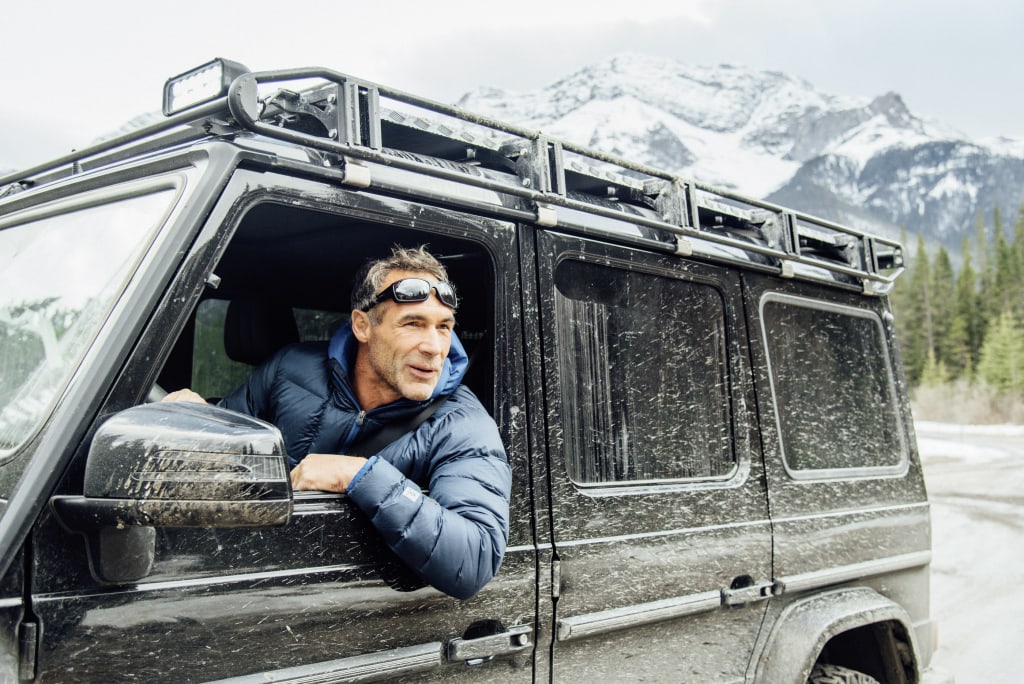 Mike Horn auf seiner Expedition unterwegs in der Mercedes-Benz G-Klasse