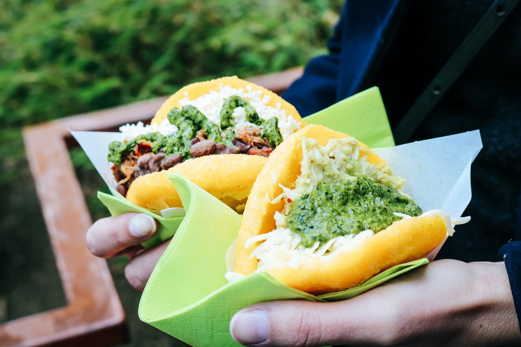 Arepas sind ein beliebtes Streetfood aus Kolumbien