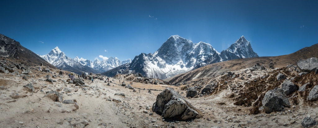 Basecamp im Himalaya-Gebirge in Nepal