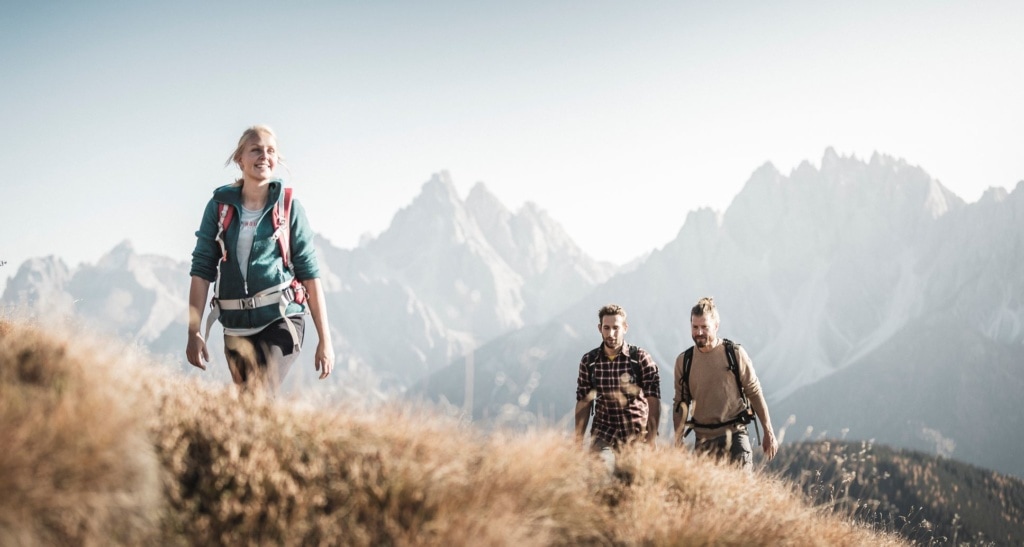 Junge Wanderer in Südtirol 