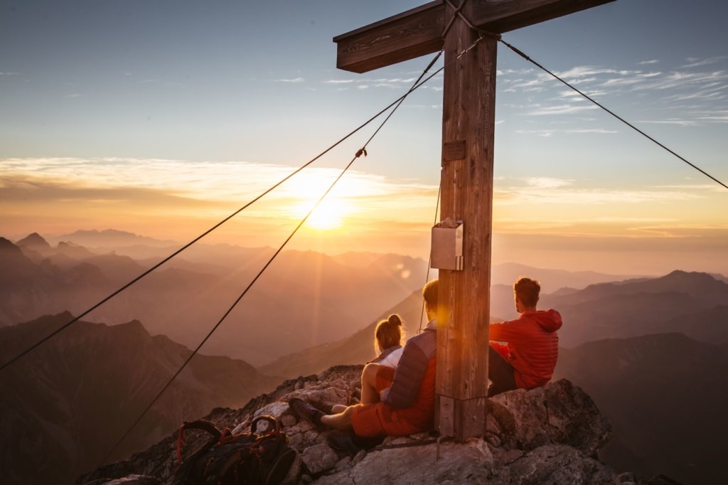 Wanderer auf dem Wartherhorn