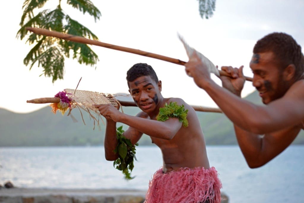 Traditioneller Tanz auf den Fiji-Inseln
