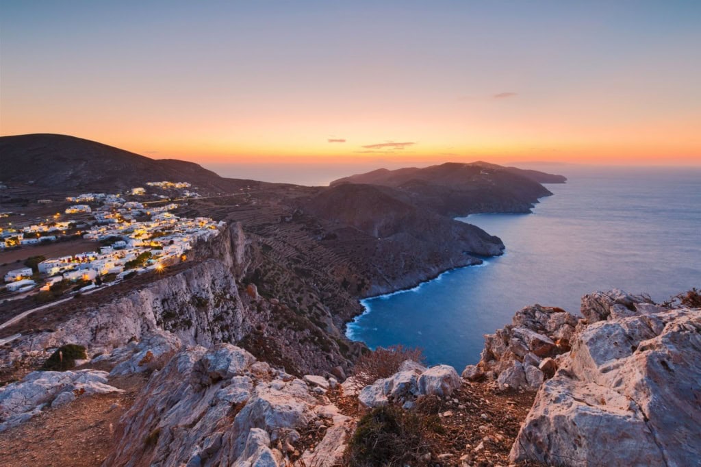 Aussicht auf das Dorf Folegandros