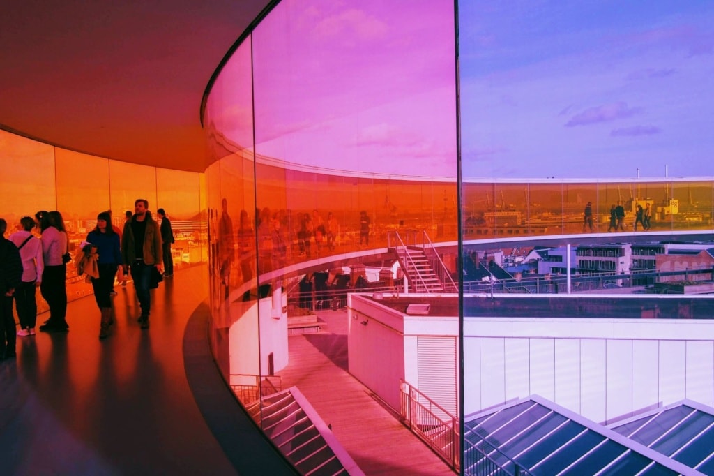 Rainbow Skywalk in Aarhus