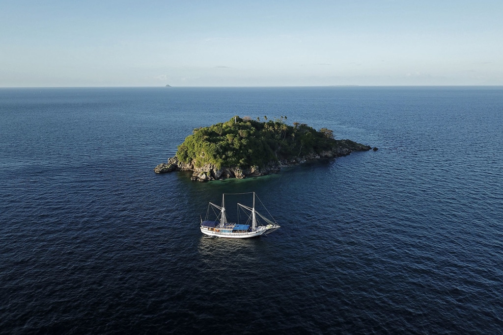 Segelschiff Philippinen Insel
