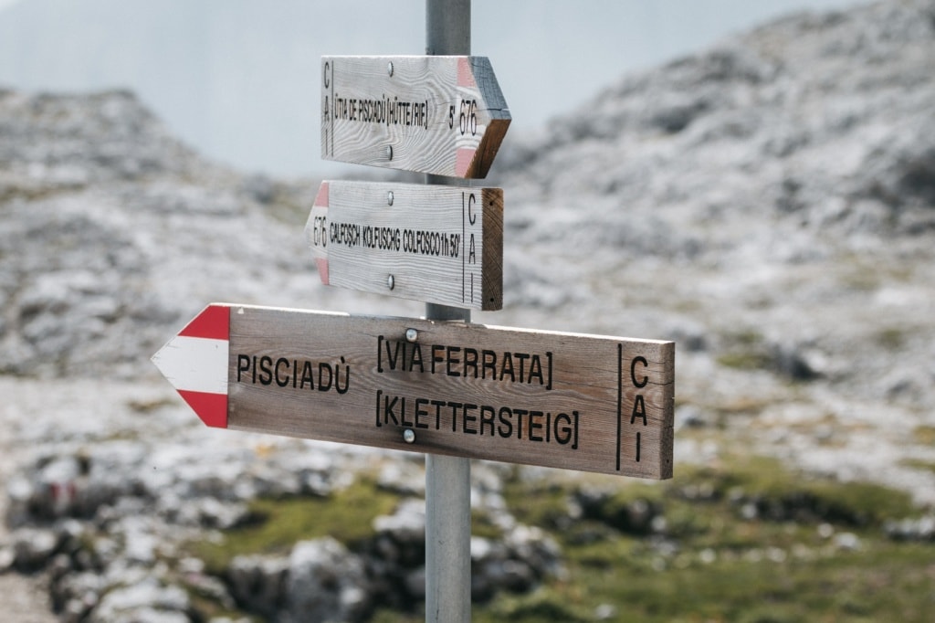 Der Pisciadu Klettersteig in den Dolomiten ist einer der schönsten Wege.