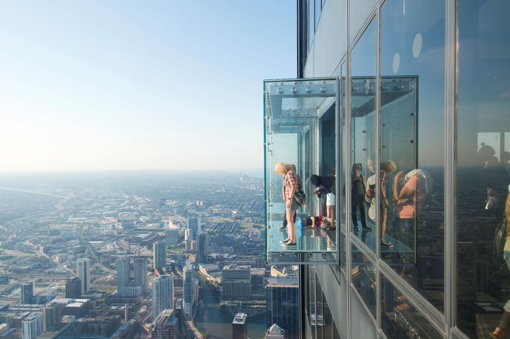 Besucher Willis Tower Chicago Aussicht 