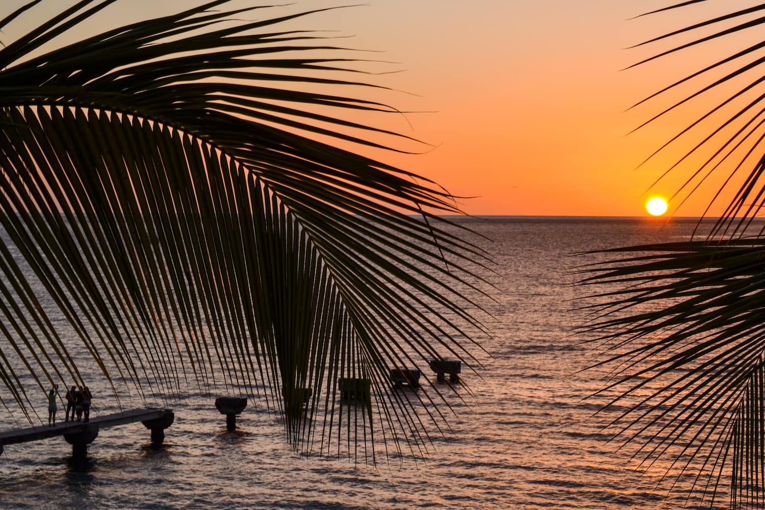 Dominica bei Sonnenuntergang