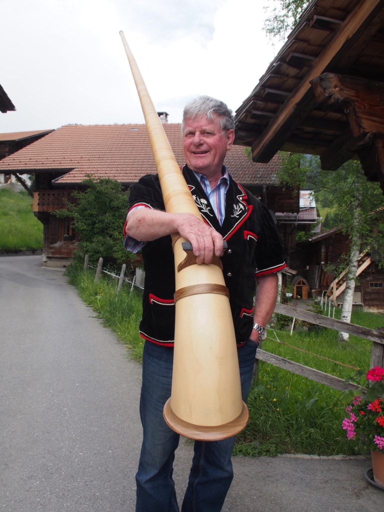 Einmal ein Alphornspieler, immer ein Alphornspieler.