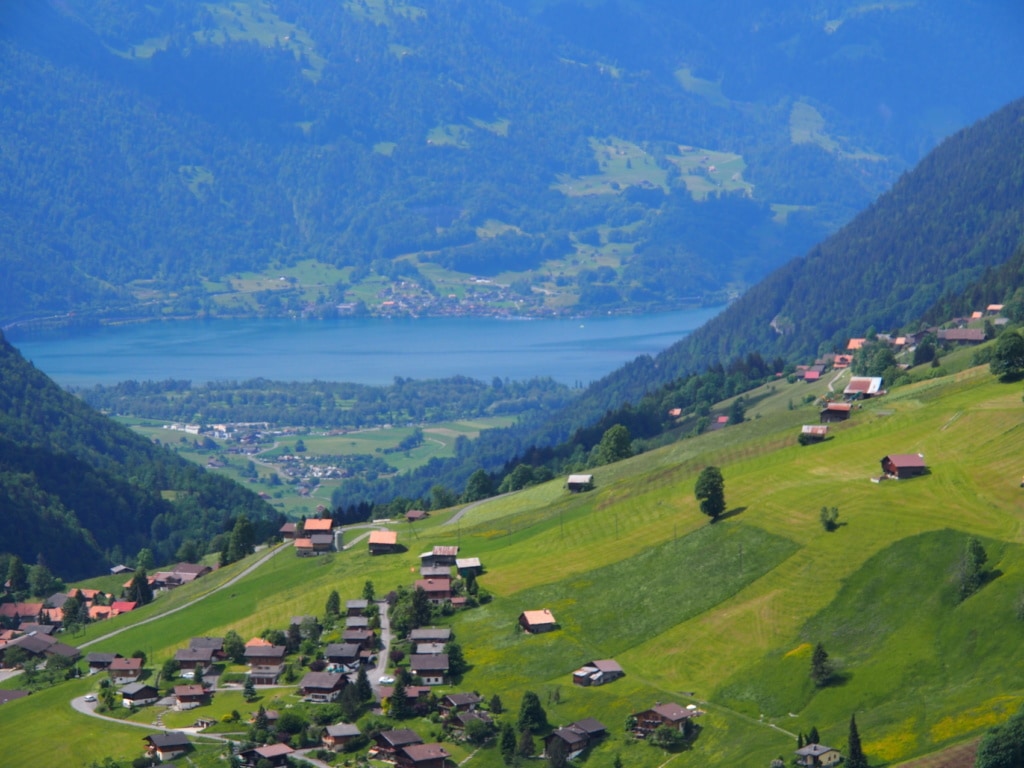 Der Blick von Habkerm mach Interlaken am Thuners ist traumhaft.
