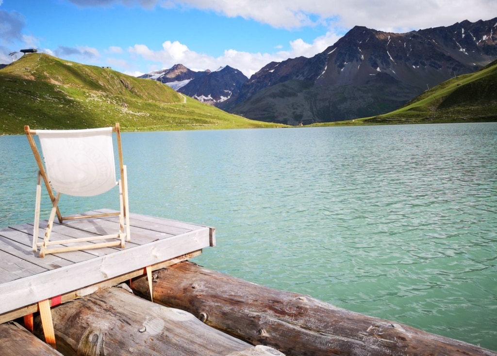 Liegestuhl am See 