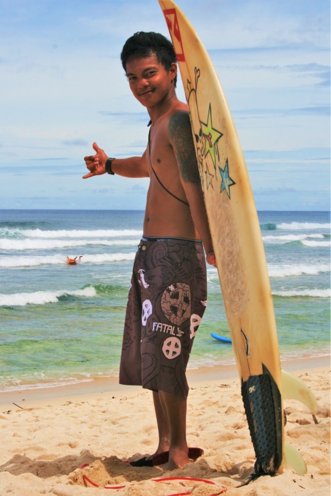 In Guiuan auf den Philippinen findet jeden September der nationale Surfwettbewerb der Philippinen statt.