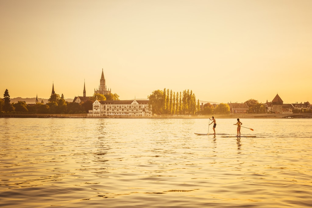 Stand-up-Paddling im Bodensee