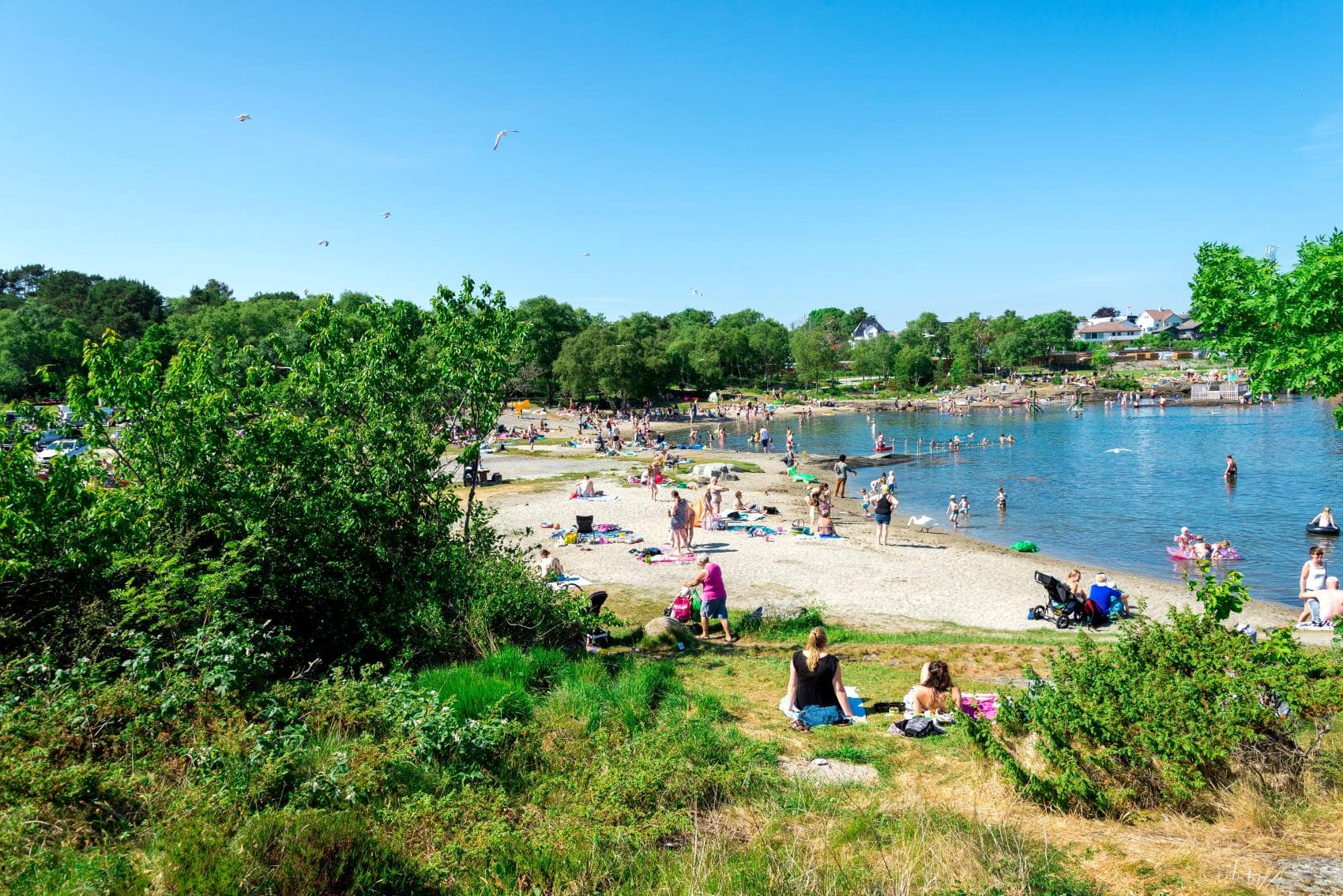 Vaulen Strand in Stavanger im Sommer